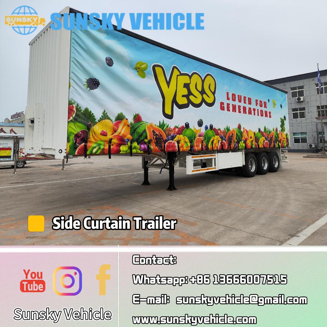 The design of the Sunsky side curtain semi-trailer