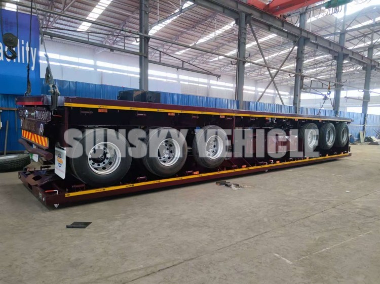 40 feet flatbed trailer will be shipped to Tanzania