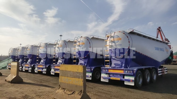 7 units Bulk Cement Trailers are about to be shipped to Algeria